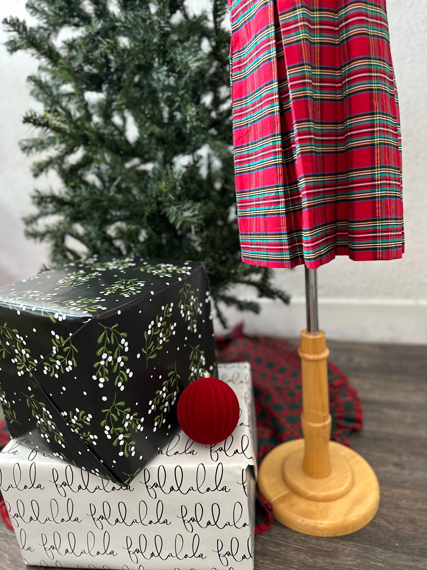 Charlotte Dress - Holiday Plaid