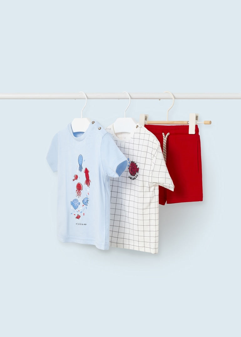 1649 - Baby Graphic Tee - Checkered