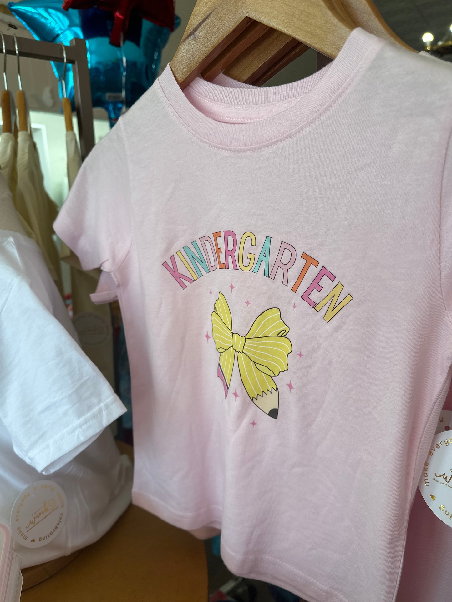 Pencil Bow Tee - Kindergarten