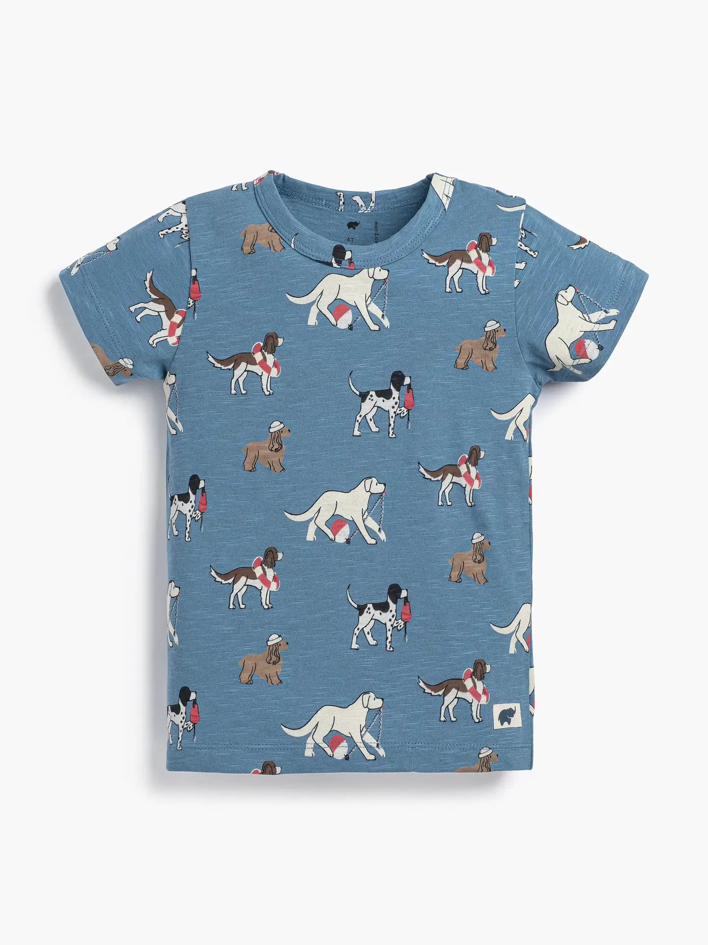 Boys Crewneck Tee - Nantucket Pups
