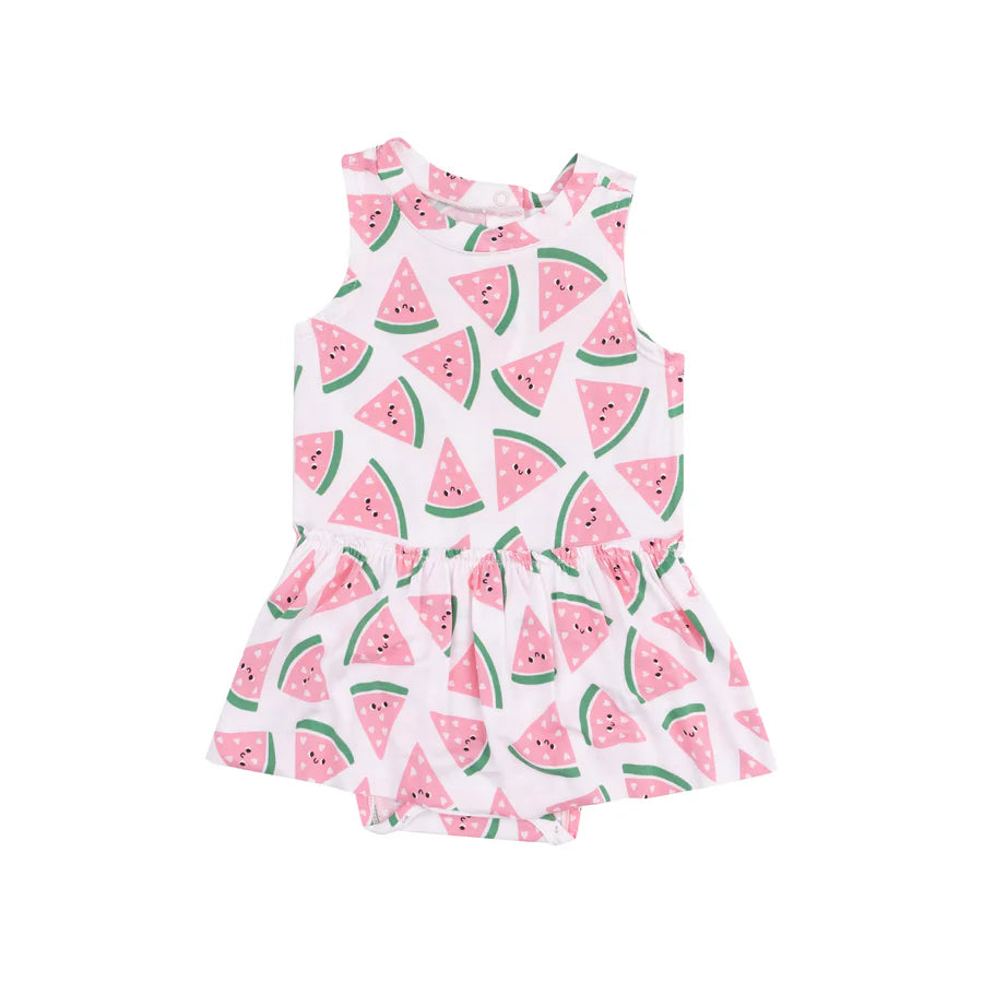 Skirted Bodysuit - Watermelon