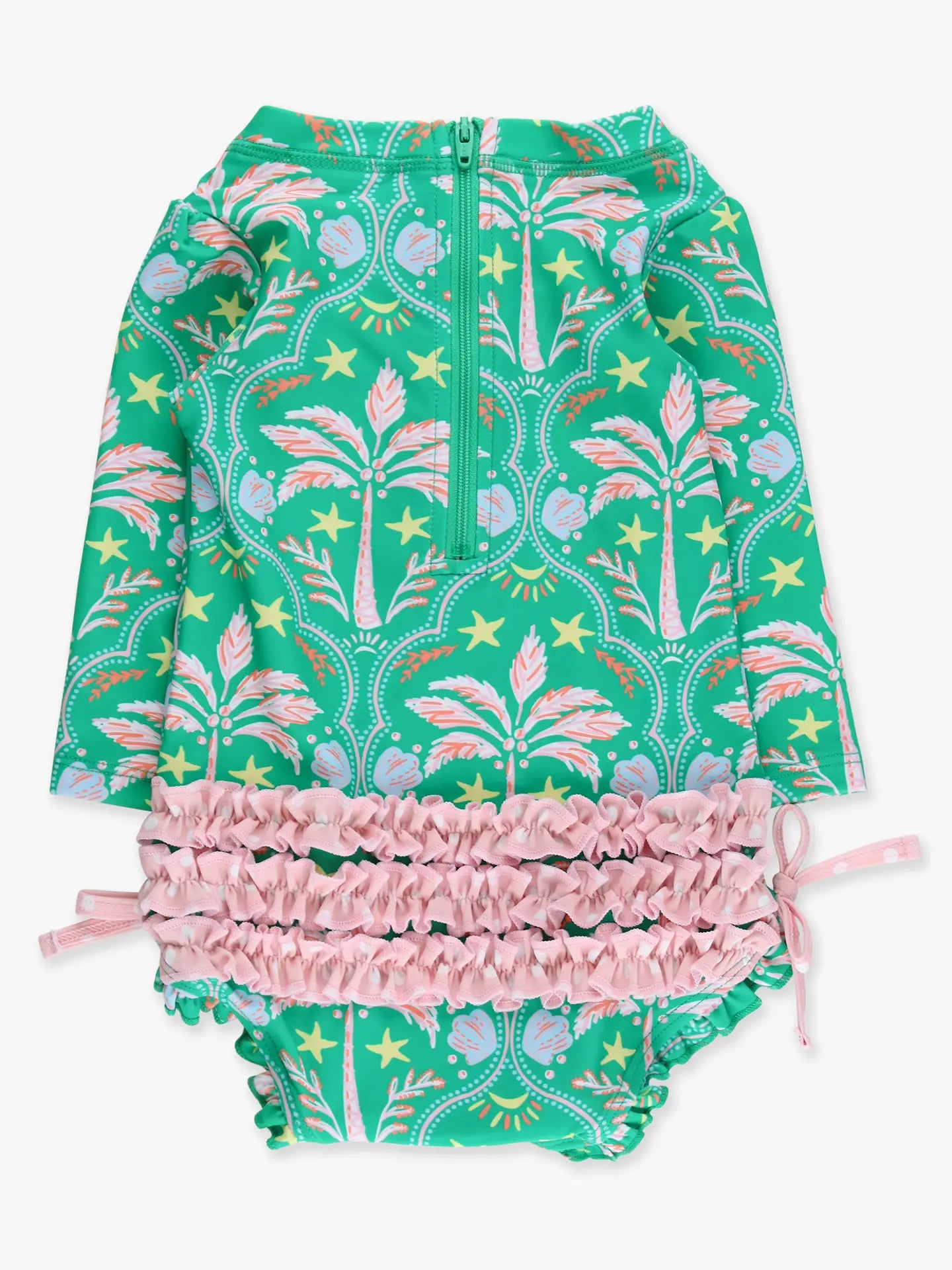 Baby Long Sleeve Swimsuit - Coconut Cabana