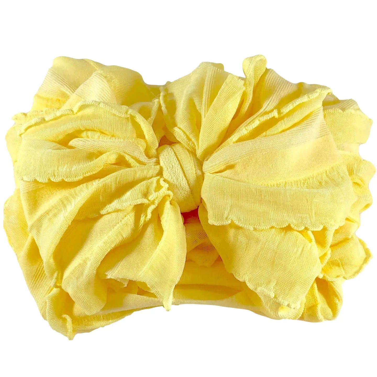 Wide Headband Bow - Buttercup