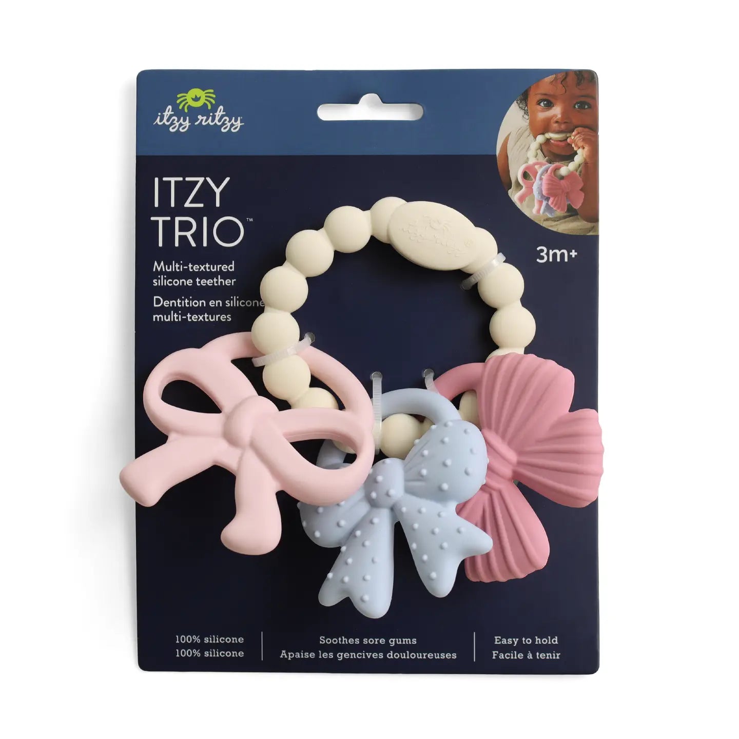 Itzy Trio Bows Teether
