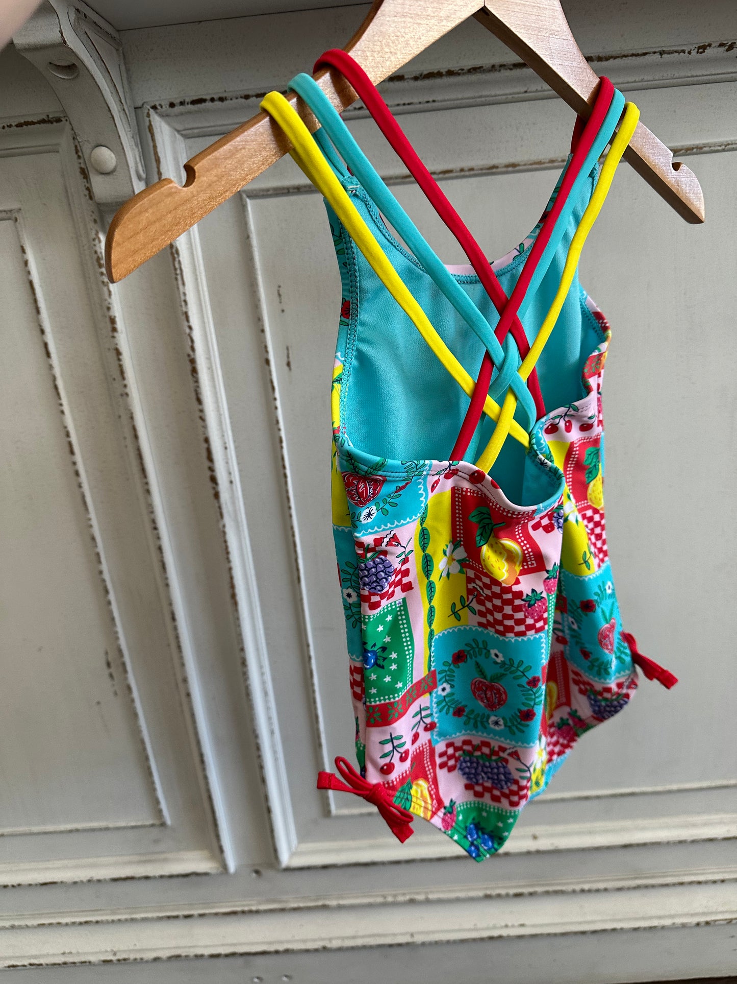 Cross Back Swimsuit - Picnic Party