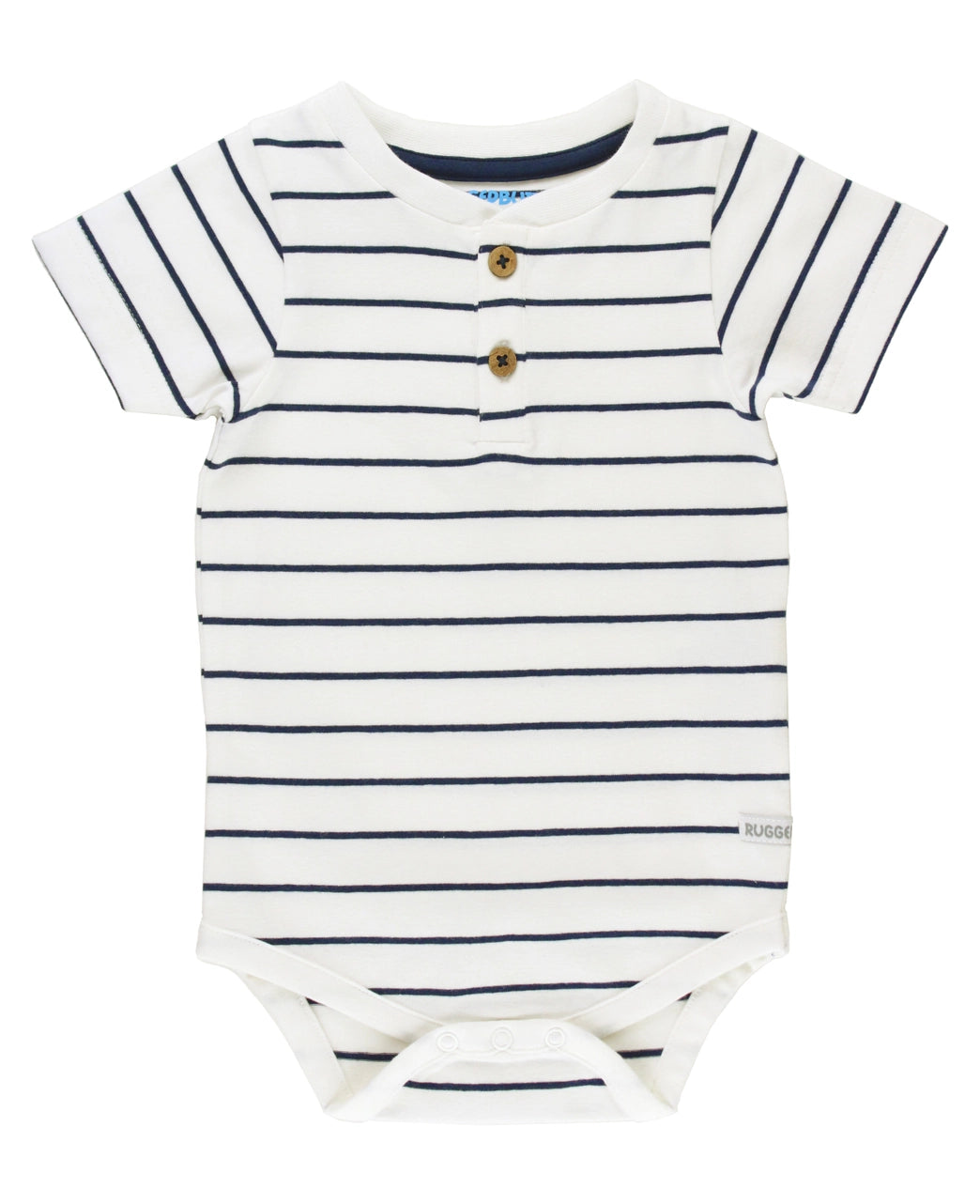 Henley Bodysuit - Navy Stripe