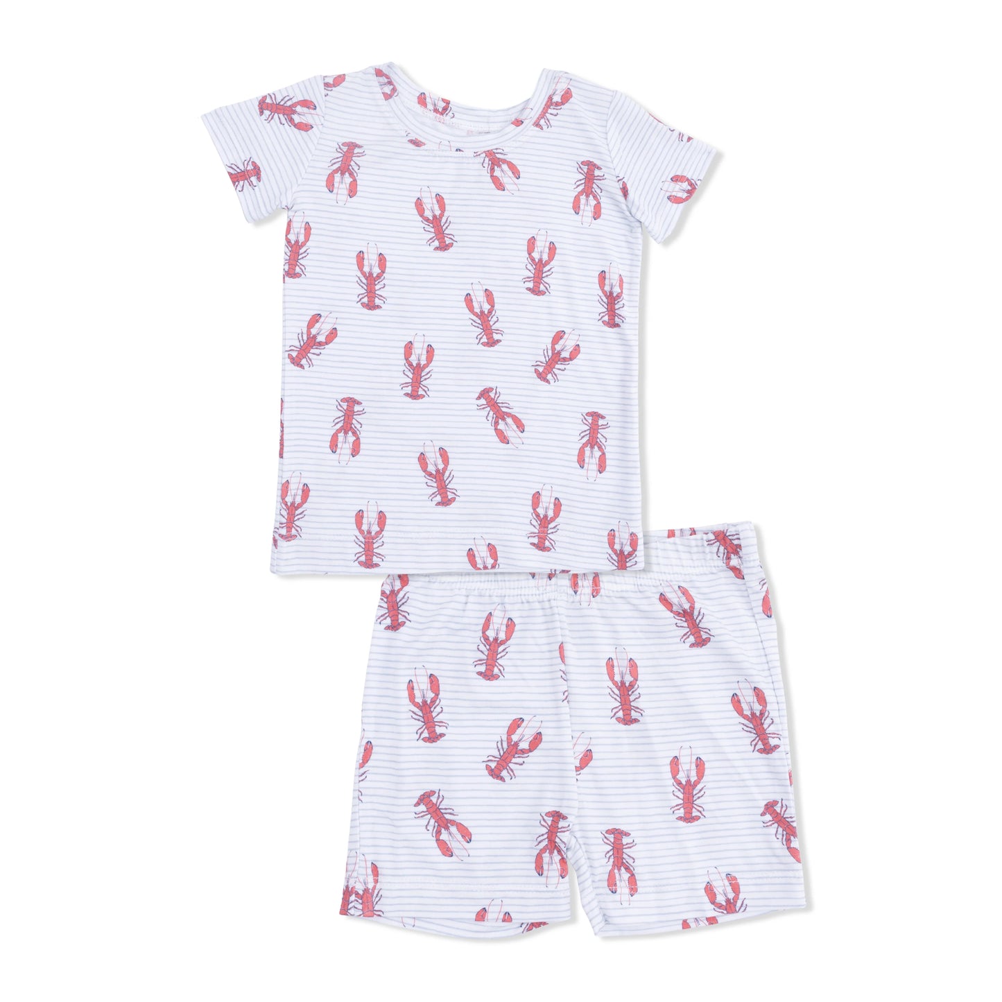 Bamboo Shorts/Short Sleeve PJ - Lobsters