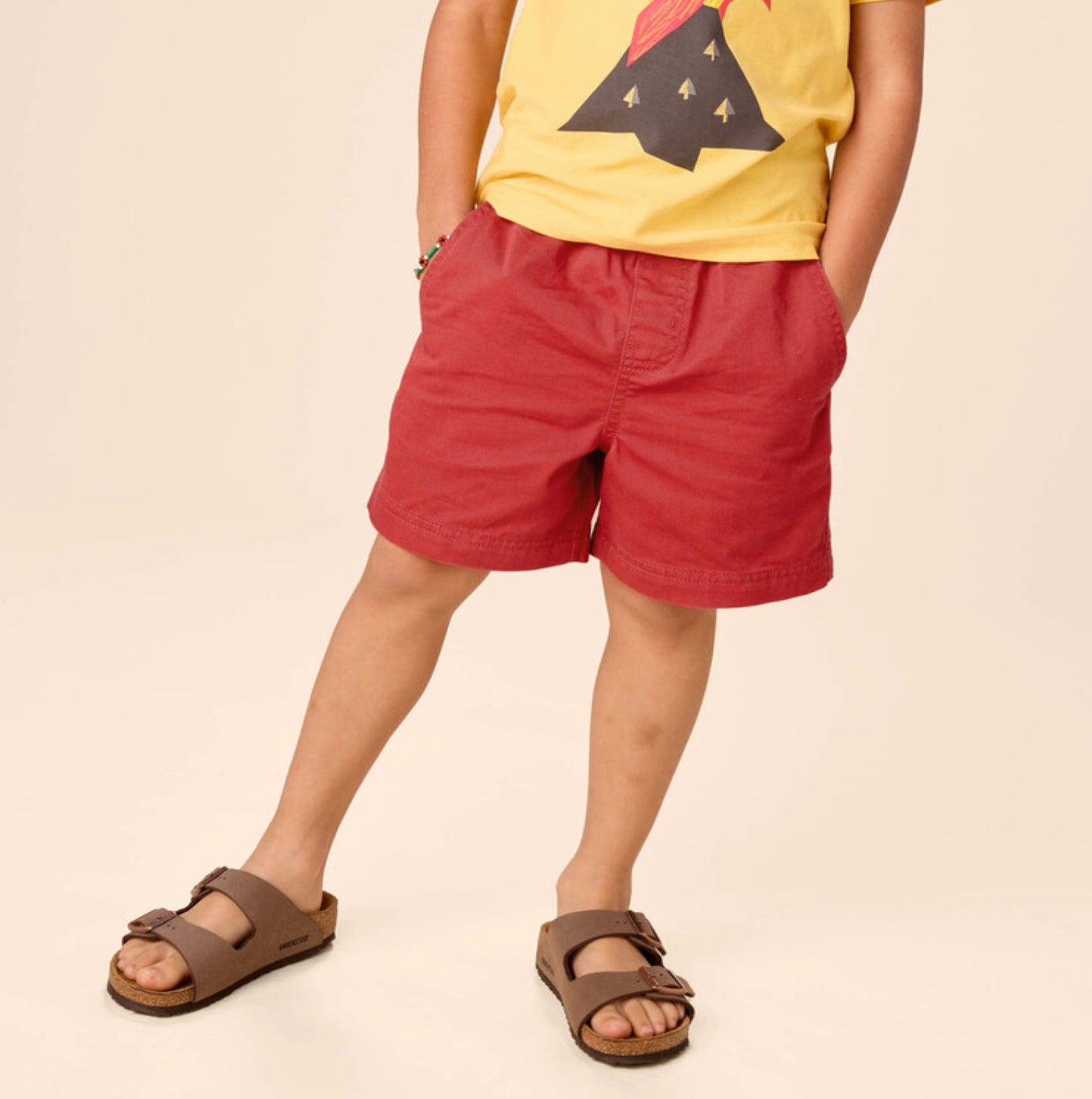 Twill Sport Shorts - Pomegranate