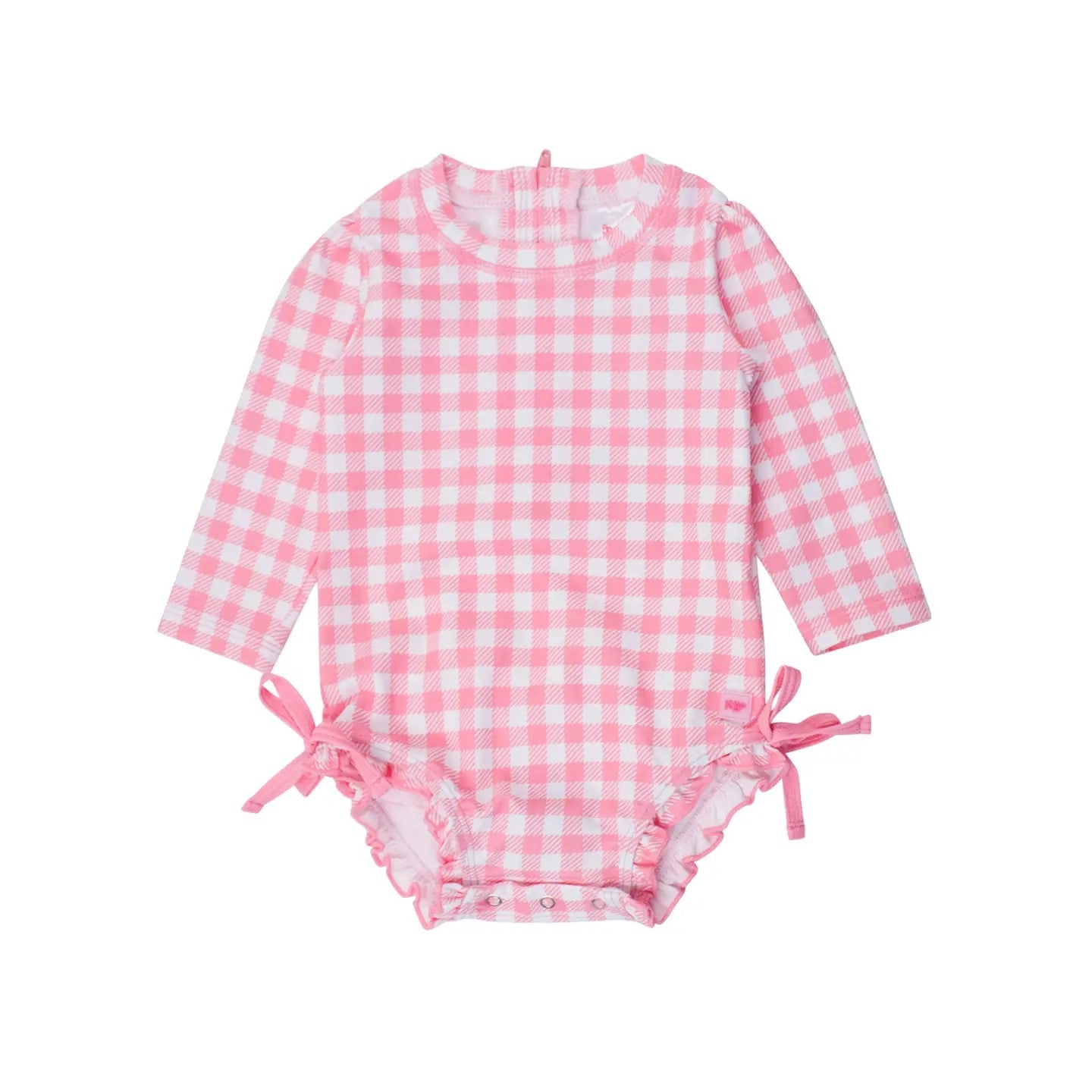 Gingham One Piece Swimsuit - Bubblegum