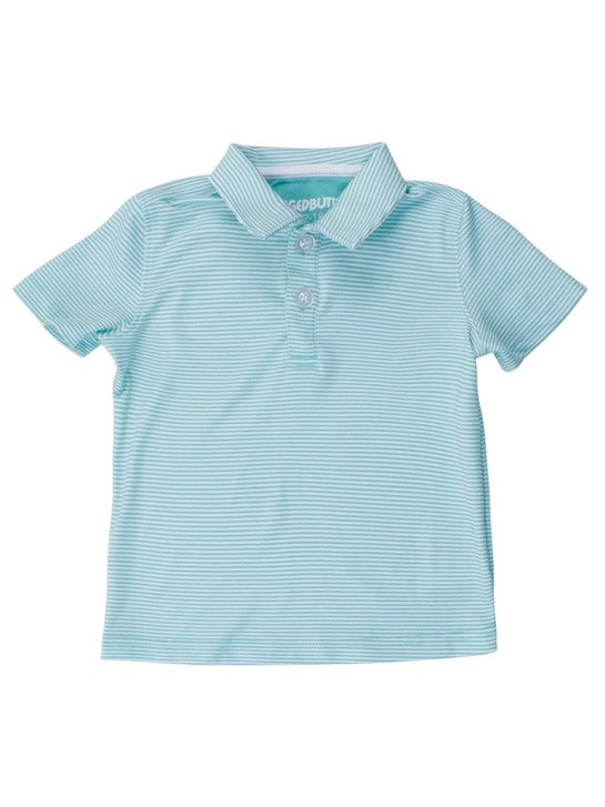 Baby Performance Polo Shirt - Marine Stripe