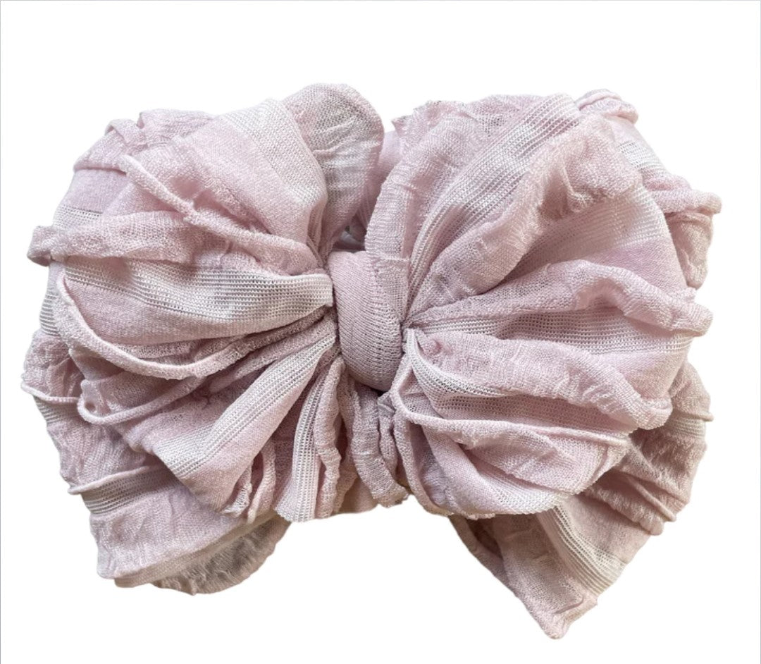 Wide Headband Bow - Mulberry