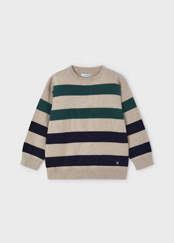 4338 - Boys Stripe Sweater - Oat