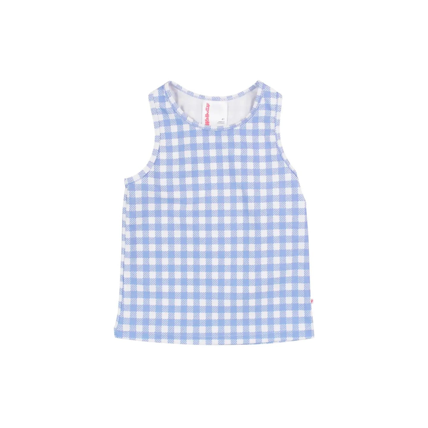 TWEEN Active Tank - Periwinkle Gingham