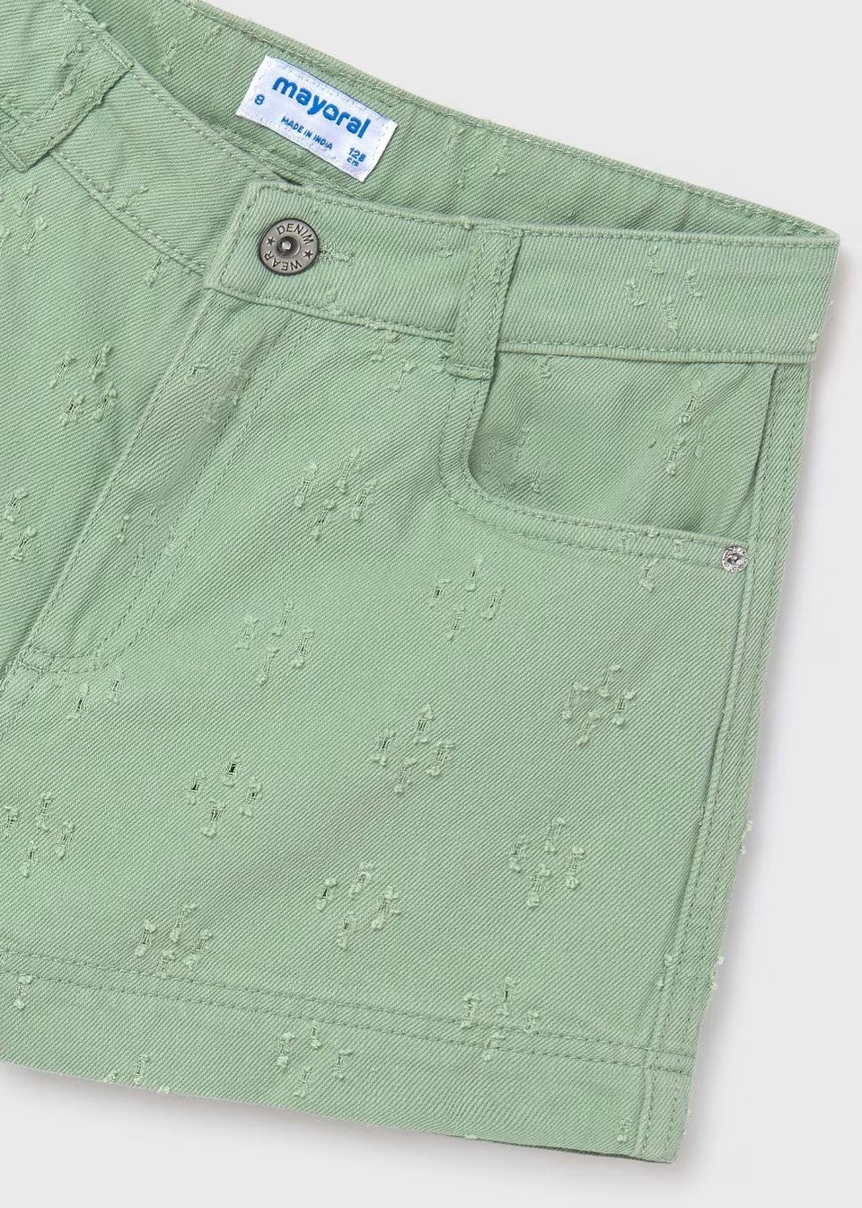 6269- Tween Shorts - Distressed Green