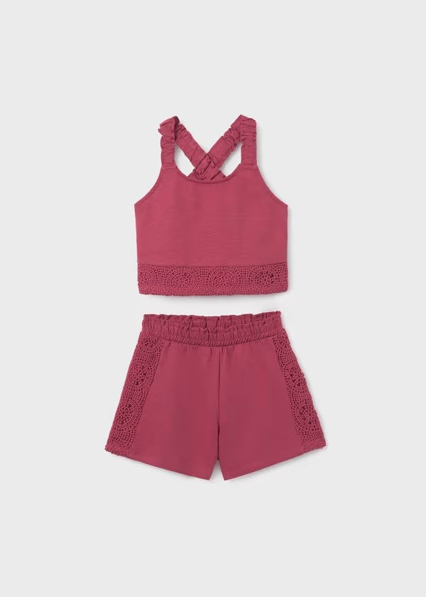 6275 - Tween Tank & Short Set - Magenta