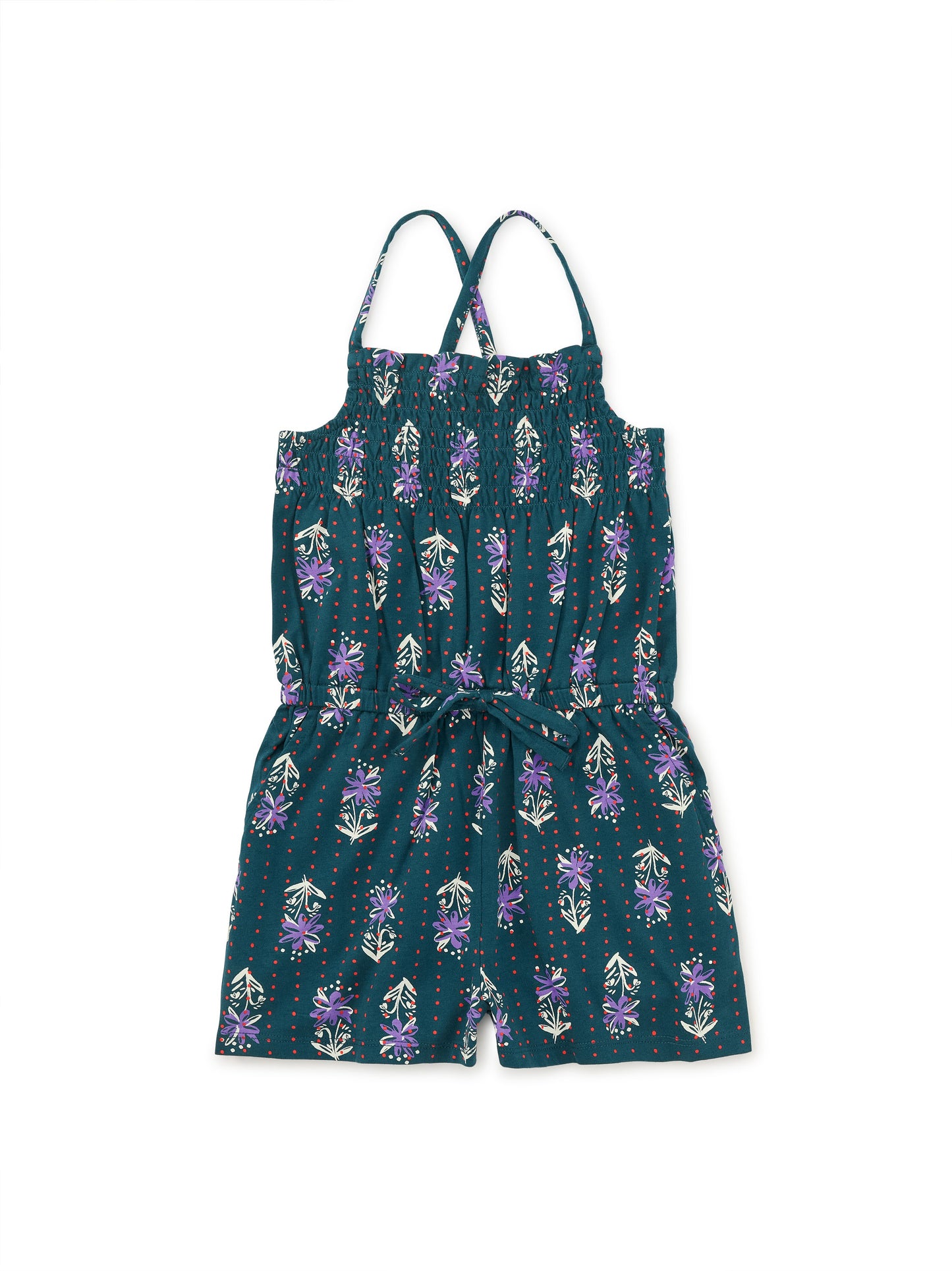 Smocked Romper - Caper Floral