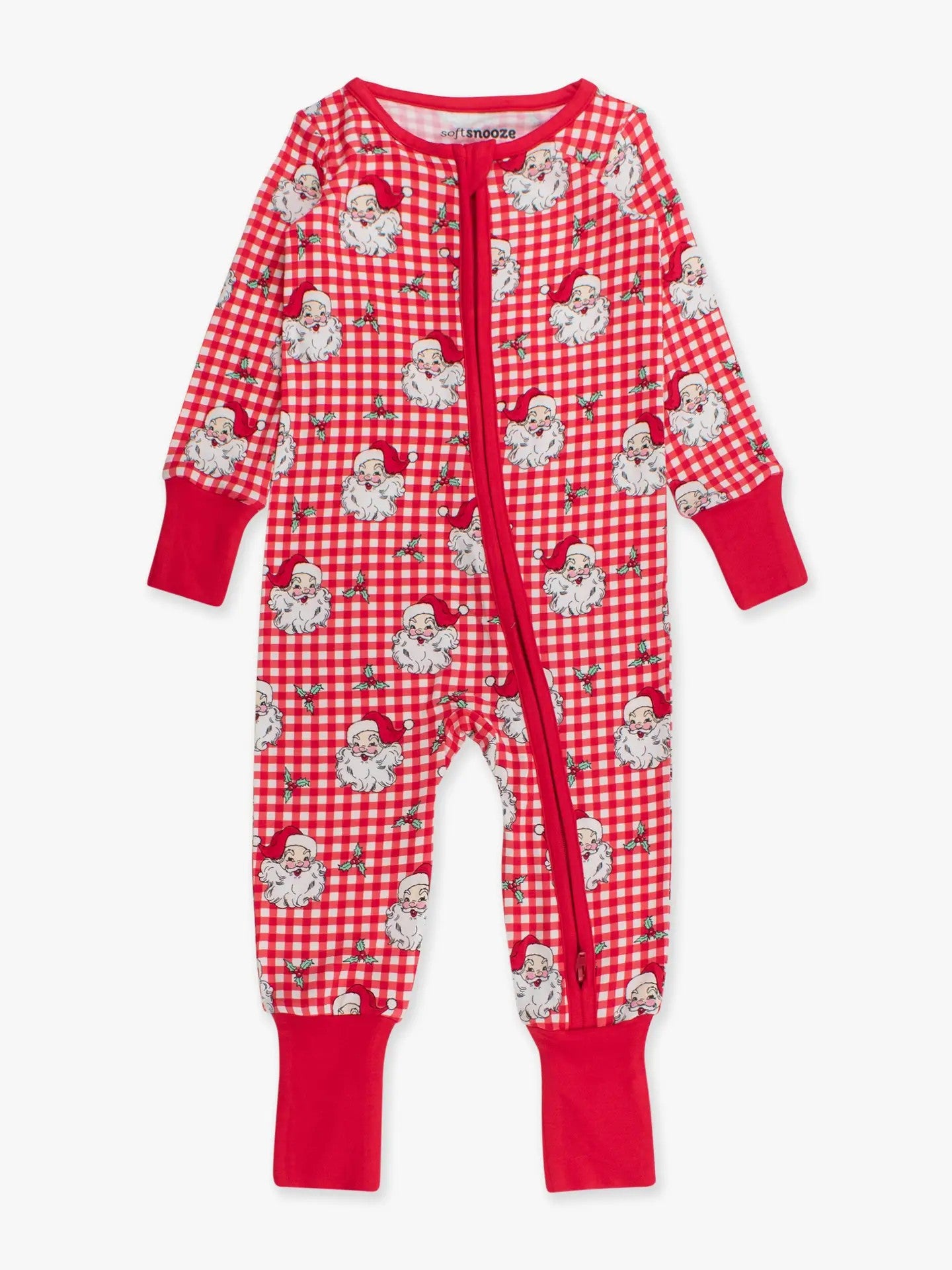 Zip Up Bamboo PJ - Dear Santa