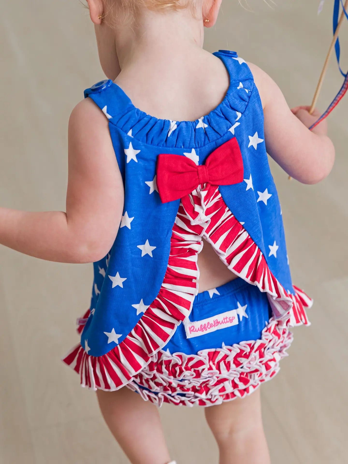 Swing Top and Bloomer Set - Blue Star