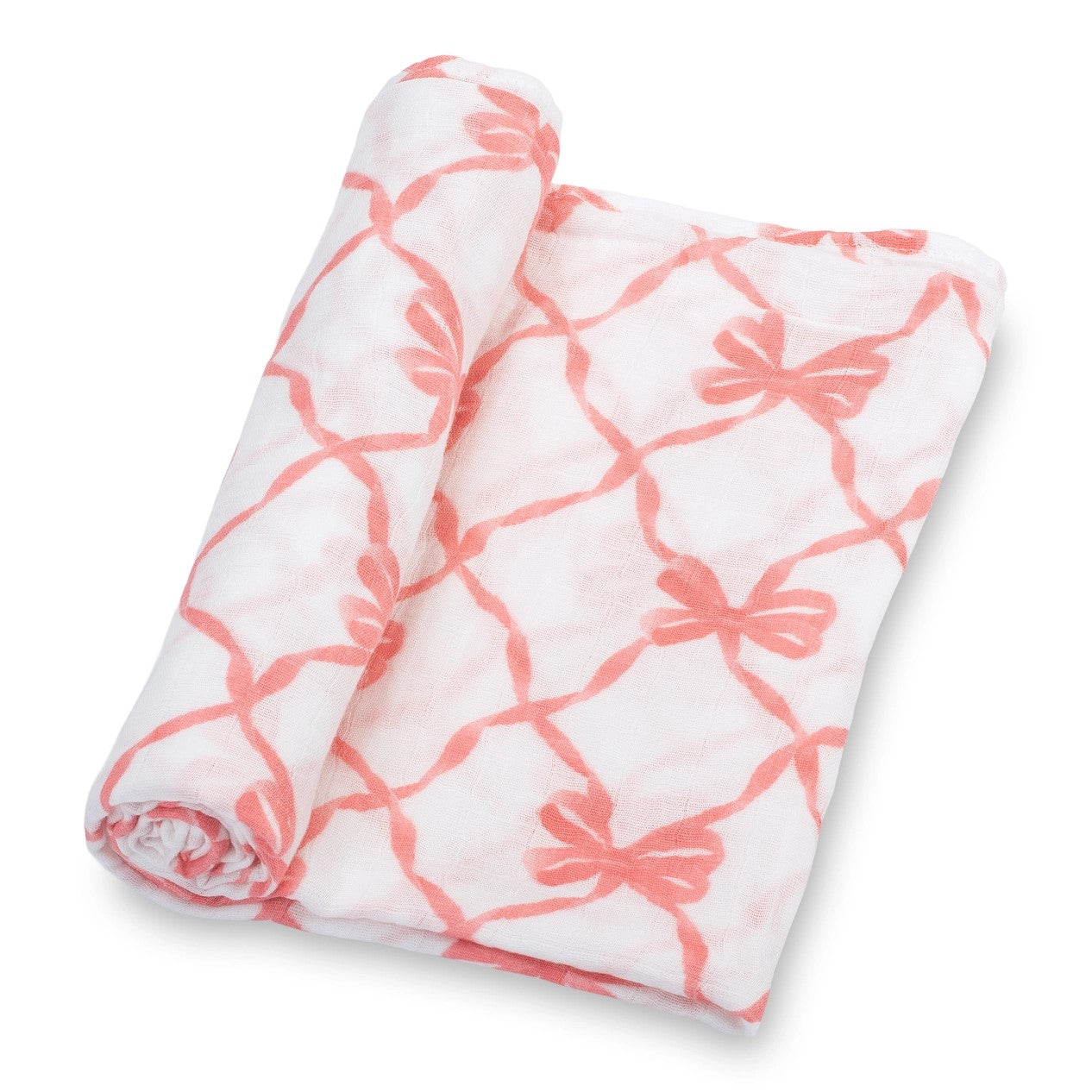 Muslin Swaddle Blanket - Bows