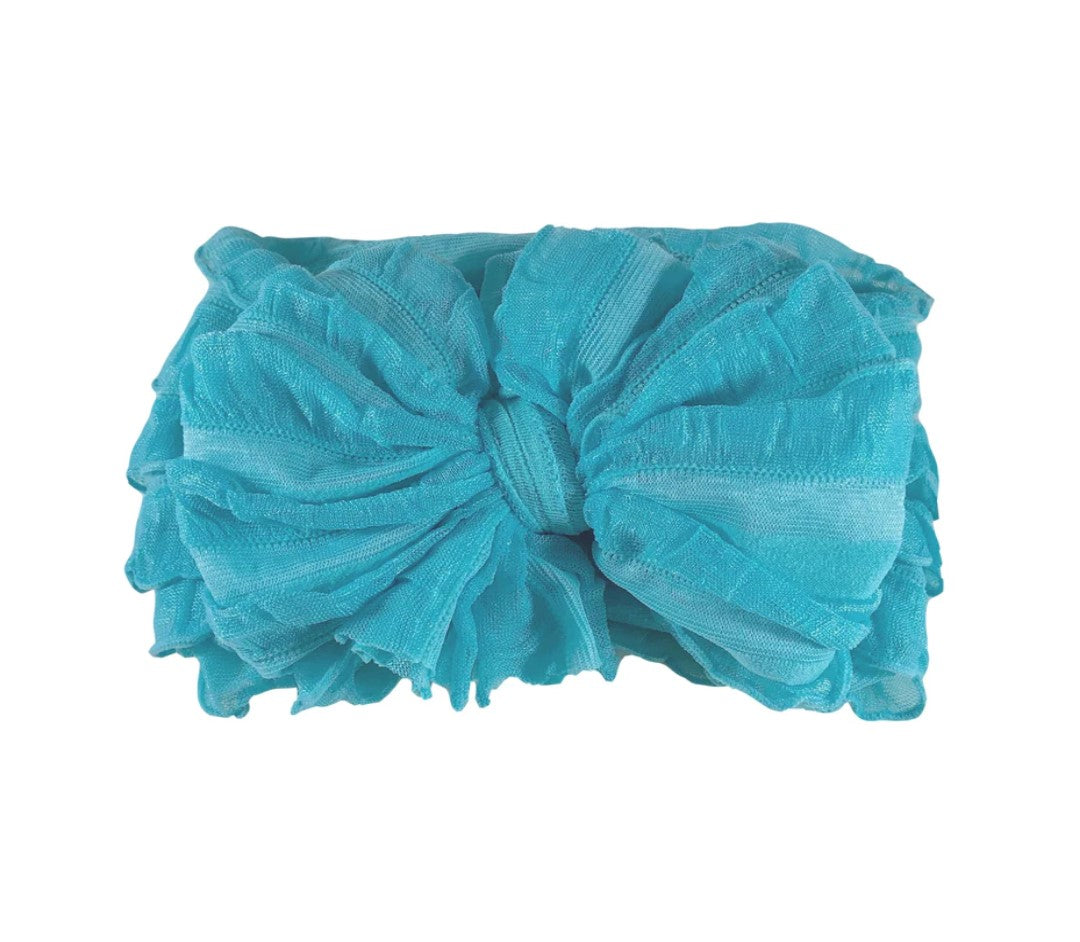 Wide Headband Bow - Royal