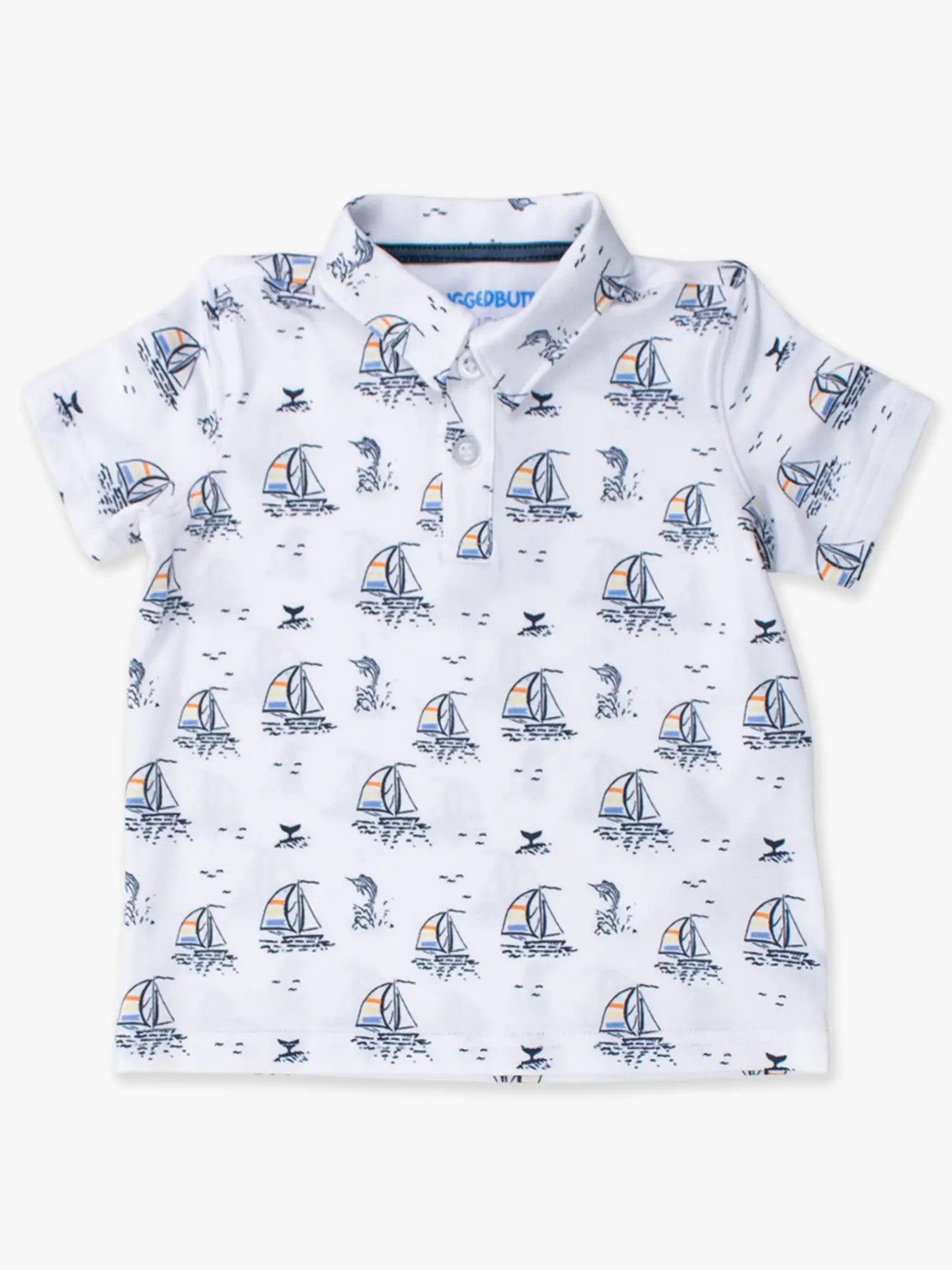 Performance Polo Shirt - Sailboats