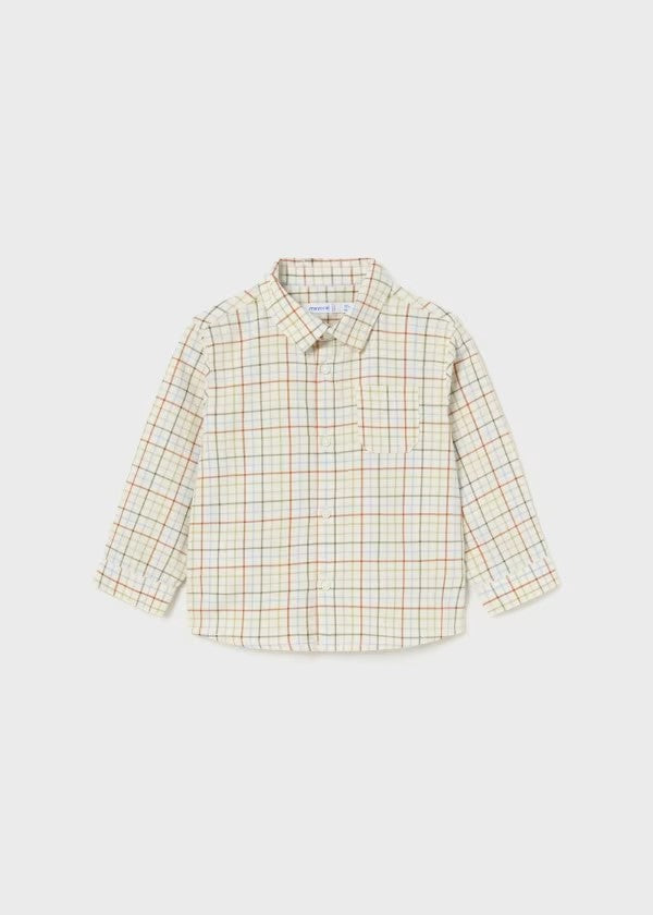 2191 - Baby Button Down - Fall Plaid