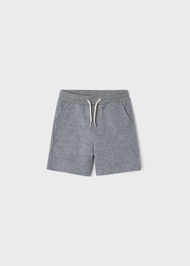 611 - Boys Knit Short - Heathered Gray