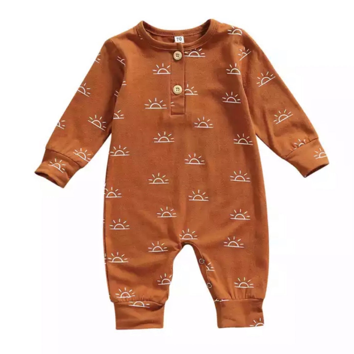 Tiny Sunny Days Romper - Terracotta