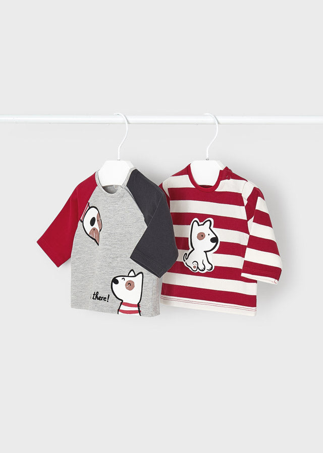 2088 - Infant Graphic Tee - Gray Puppy