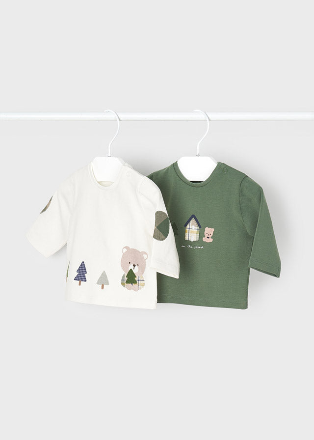 2087 - Infant Graphic Tee - White Bear