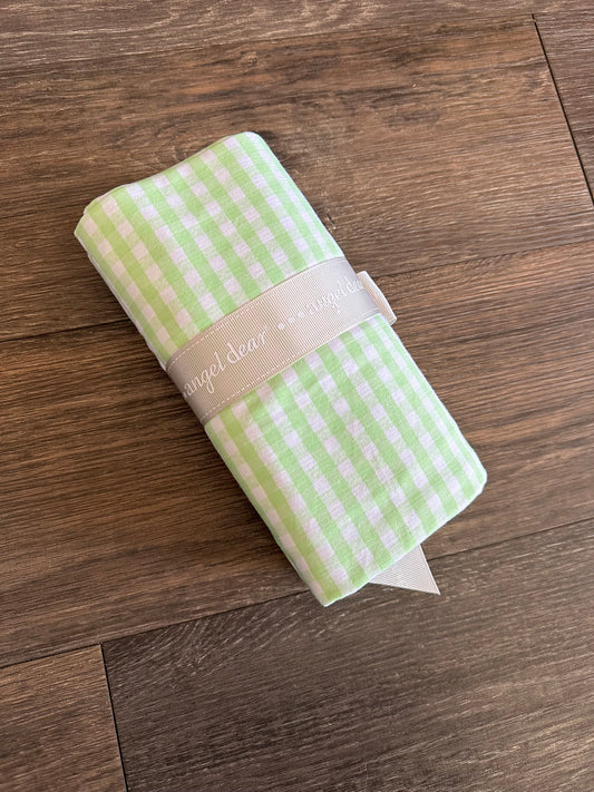 Bamboo Swaddle - Lime Gingham