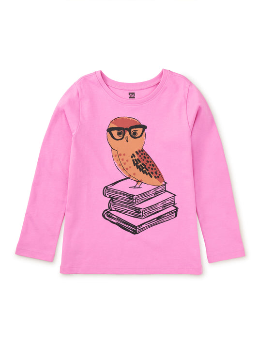 Long Sleeve Graphic Tee - Studious Owl