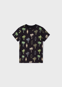 3018 - Graphic Tee - Black Palms