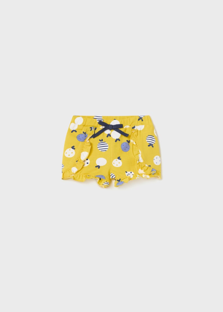 1255 - Infant Knit Shorts - Yellow