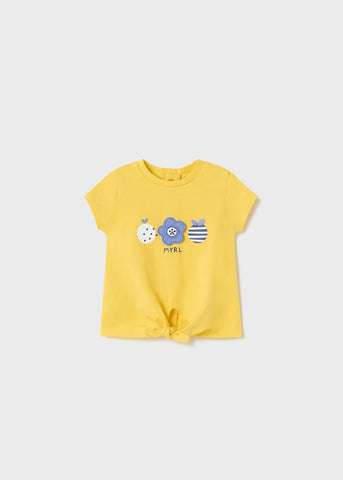 1097 - Infant Tee Shirt - Yellow Flower