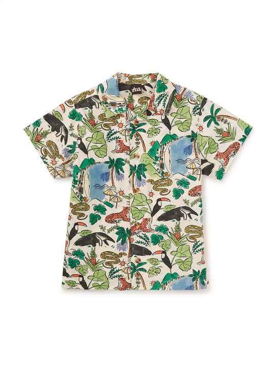 Printed Camp Shirt - Rio Animals