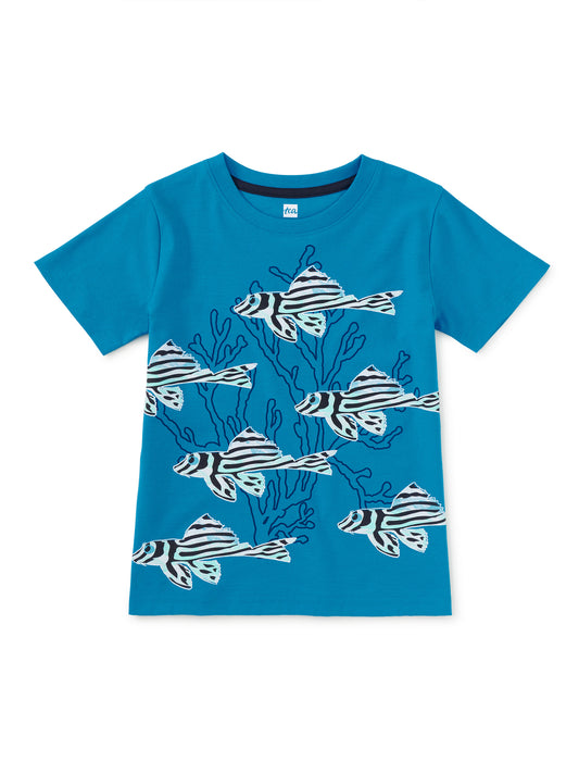 Boys Graphic Tee - Zebra Fish