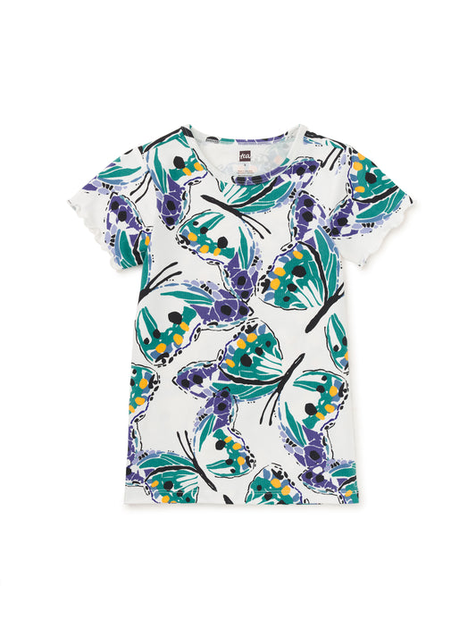 Printed Slim Fit Top - Butterfly