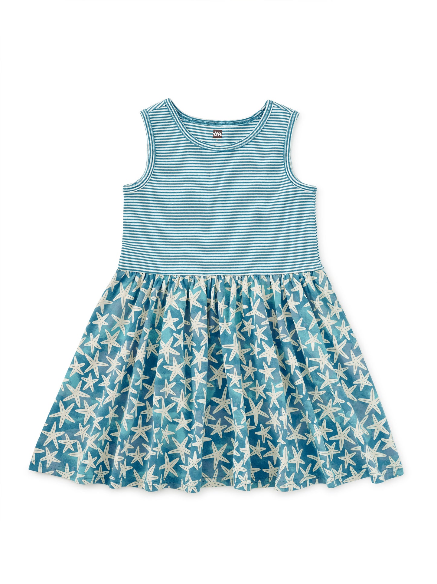 Print Mix Tank Dress - Starfish