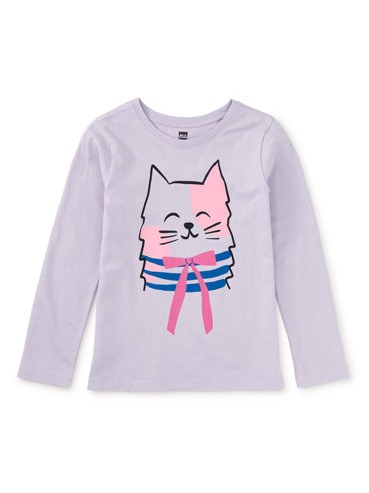 Girls Graphic Tee - Bowtie Kitty
