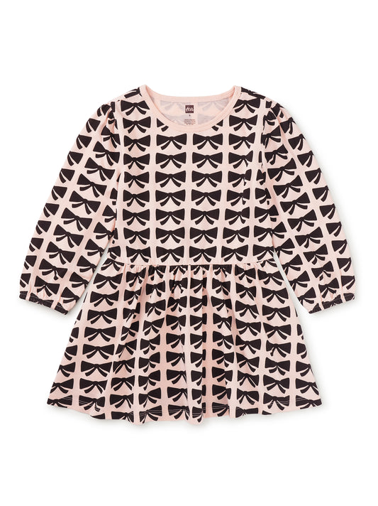 Blouson Sleeve Dress - Bows