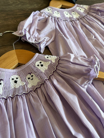 Ghost Smocked Bubble - Purple