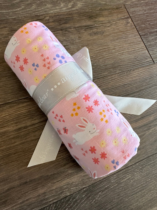 Bamboo Swaddle - Bunny Pink