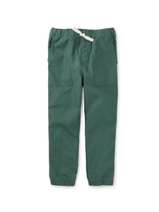 Twill Jogger Pants - Pine