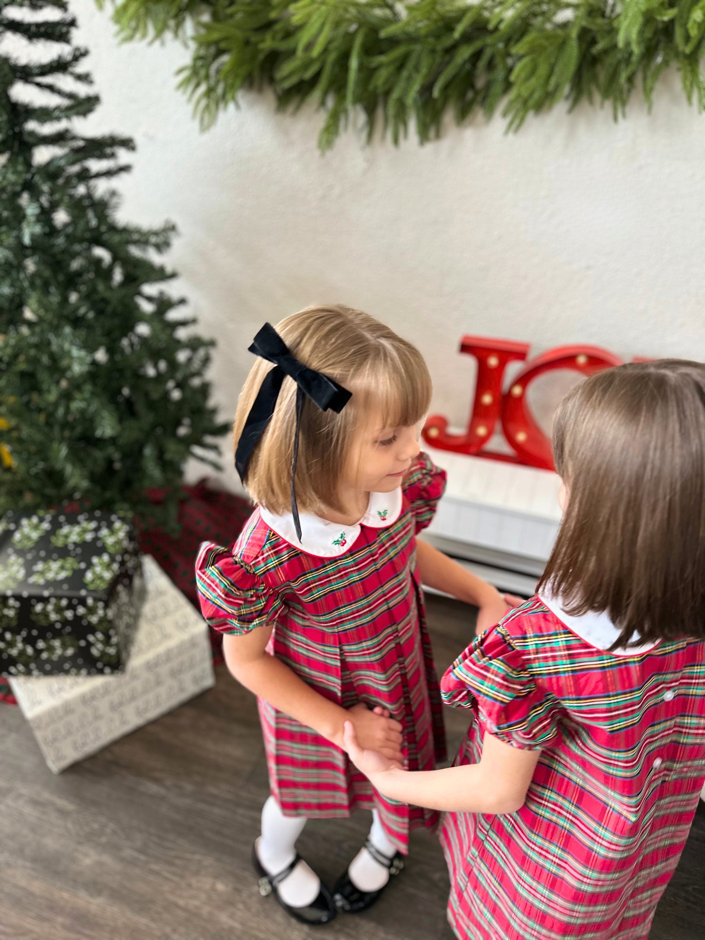 Charlotte Dress - Holiday Plaid