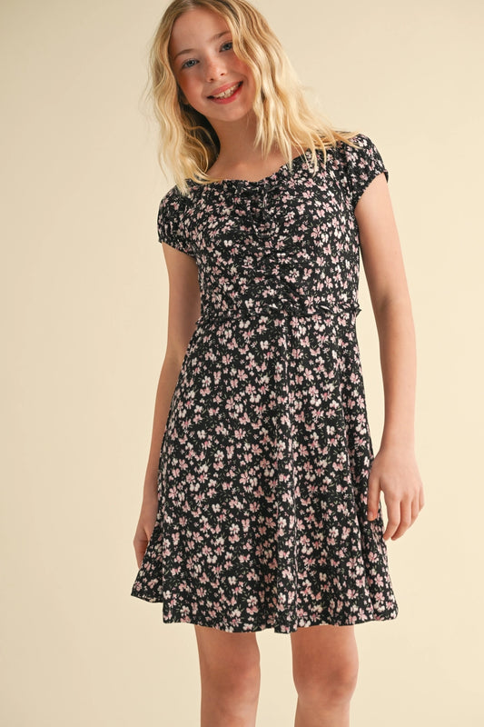 Tween Puff Sleeve Dress