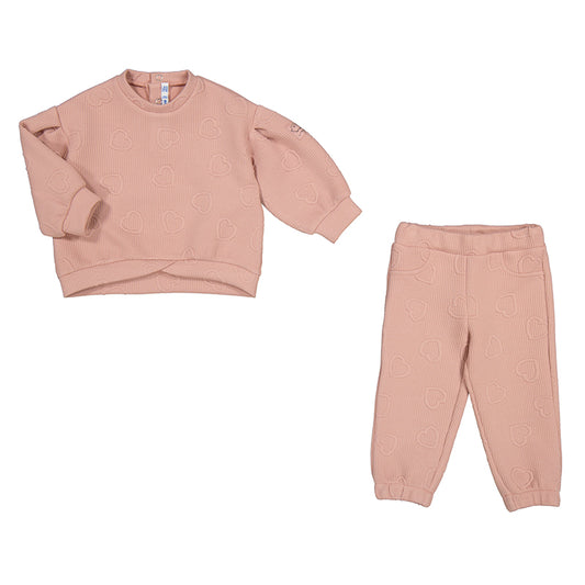 2827 - Baby Girl Jogger Set - Blush