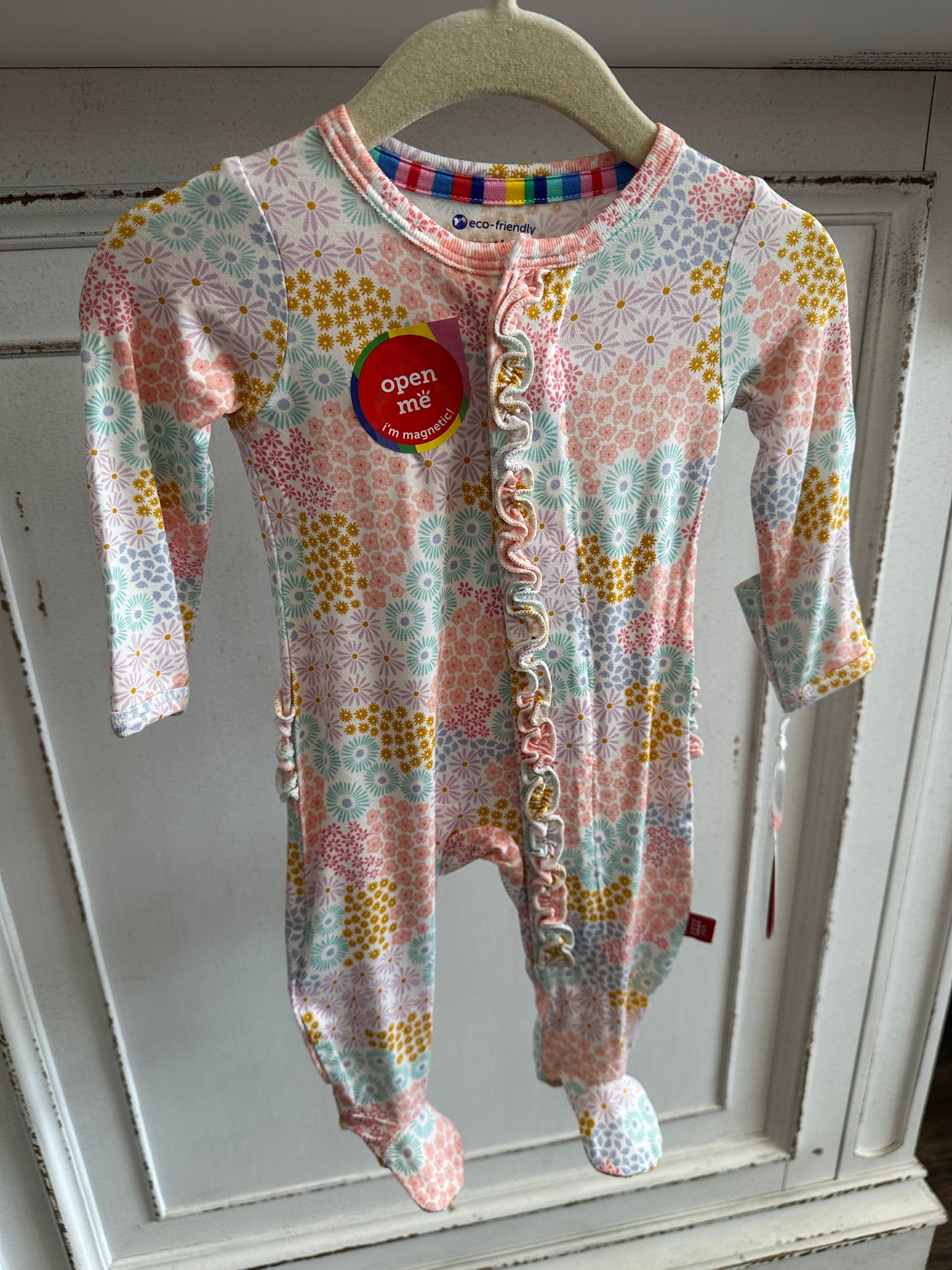 Modal Magnetic Footie -  Harper Floral