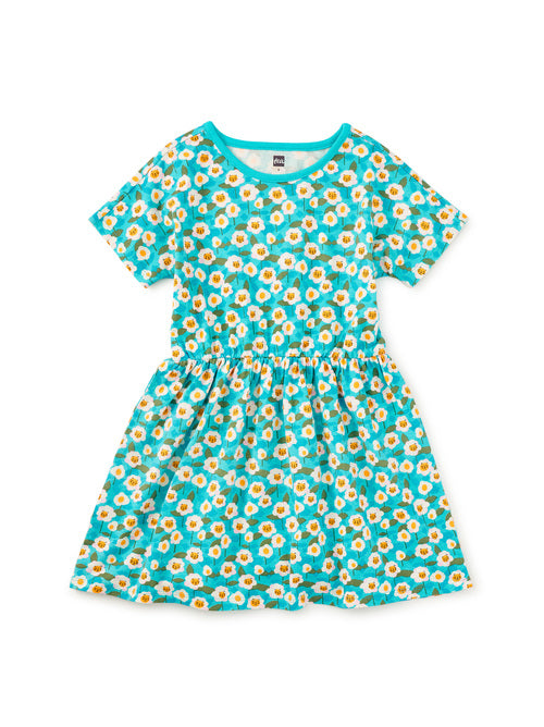 Short Sleeve Twirl Dress - Kitty Floral