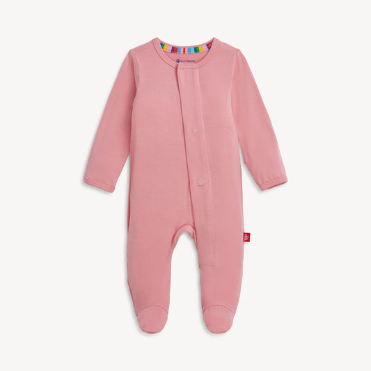Modal Magnetic Footie - Pink Solid